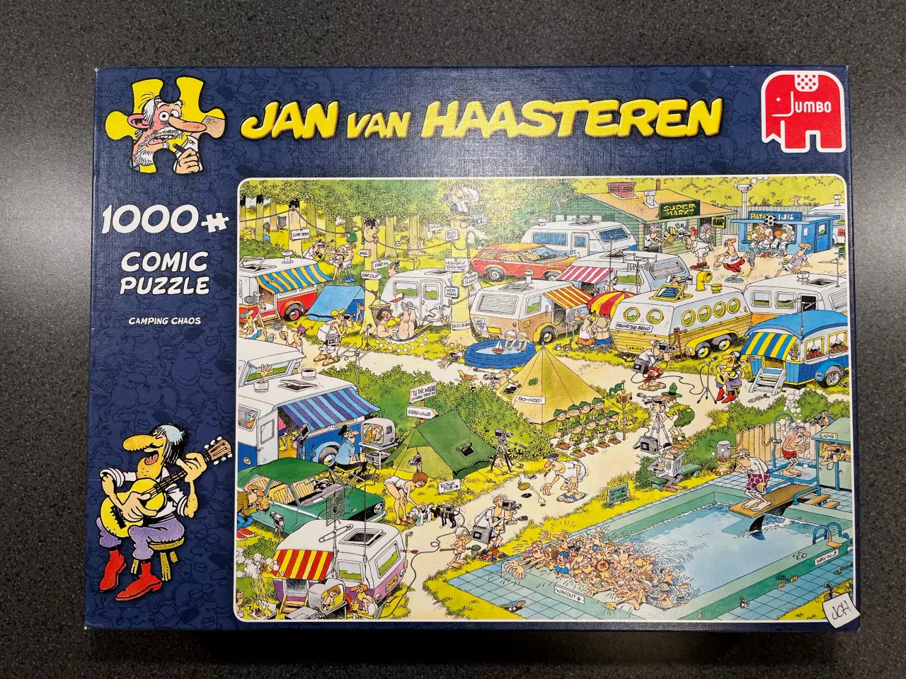 Billede 1 - Puslespil, Jan Van Haasteren, Camping Chaos.