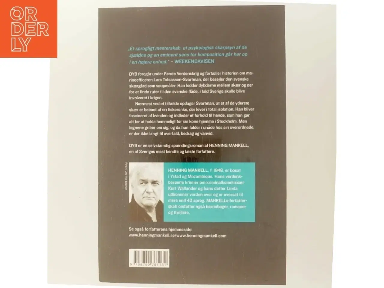Billede 3 - Dyb af Henning Mankell (Bog)