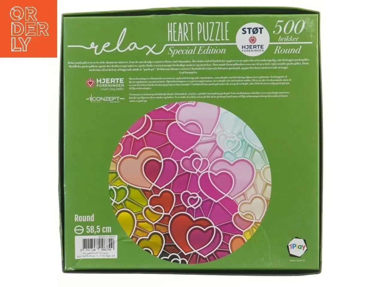 Billede 3 - Puslespil (heart puzzle) med 500 brikker