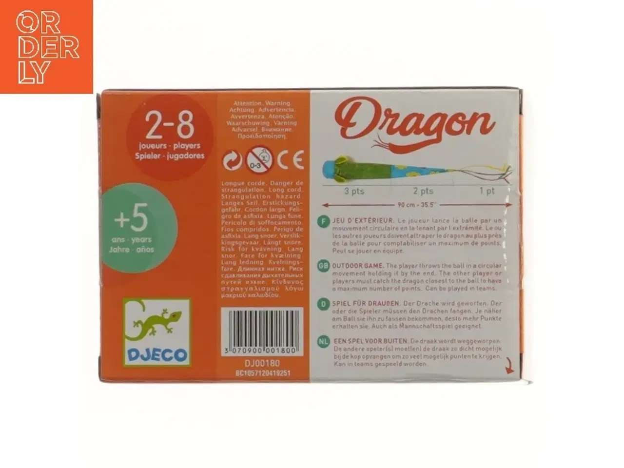 Billede 3 - Drage kastebold fra Djeco (str. 90 cm)