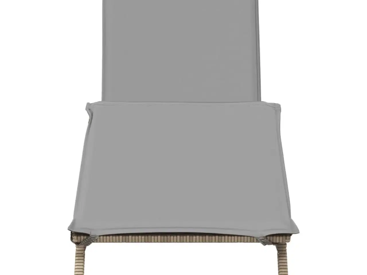 Billede 4 - Liggestol med hynde polyrattan beige