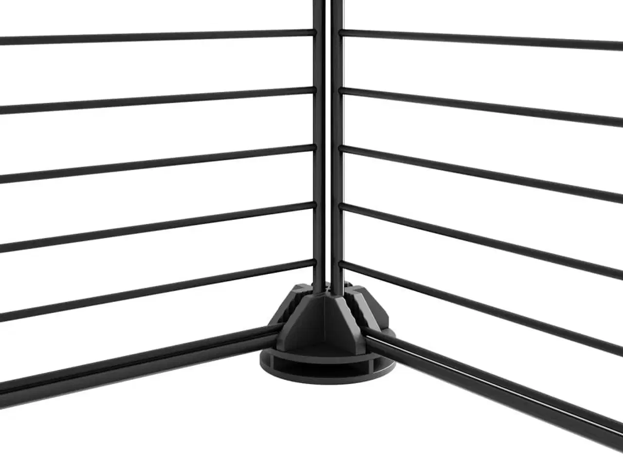 Billede 7 - Kæledyrsbur med 12 paneler og dør sort 35x35 cm stål