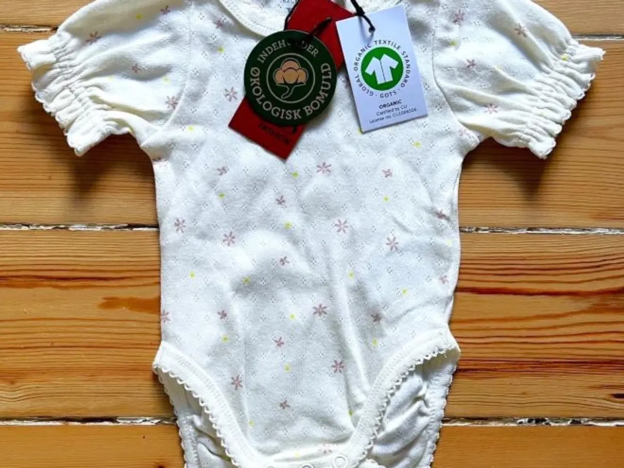 Billede 1 - Body til baby - økologisk - helt ny
