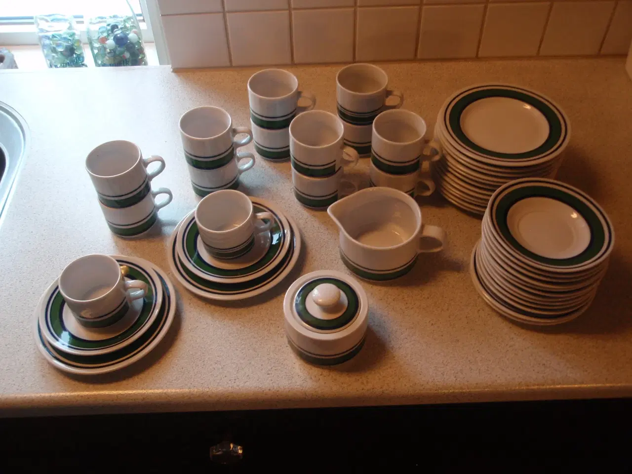 Billede 2 - Grøn retro KAHLA kaffestel