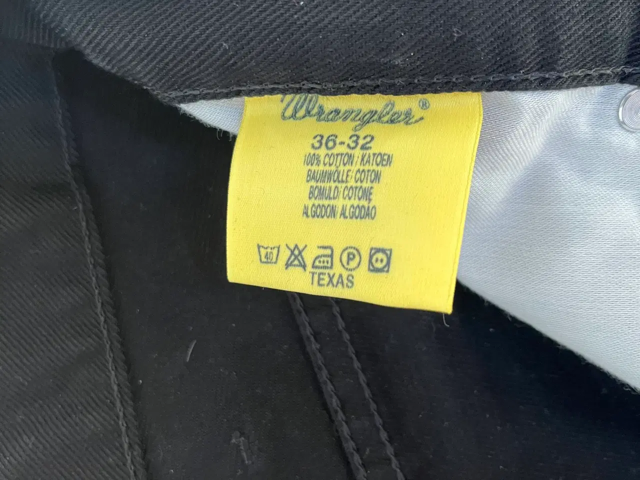 Billede 2 - Wrangler sorte cowboybukser 