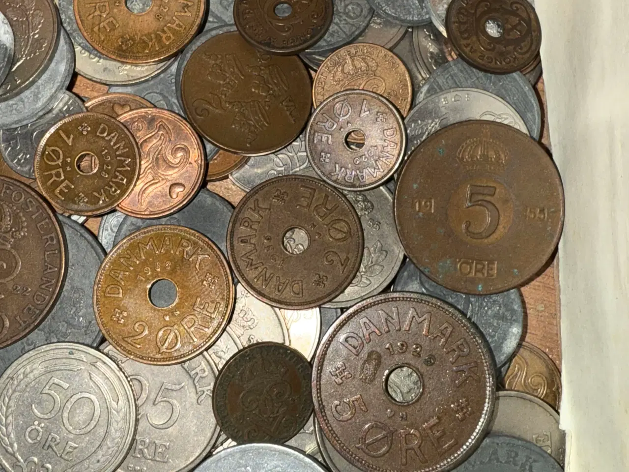 Billede 9 - Lot gamle mønter uden kasse