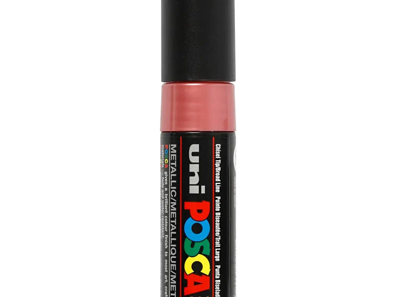 Billede 1 - Posca Tusch, PC-8K, streg 8 mm, broad, metal rød, 1 stk.