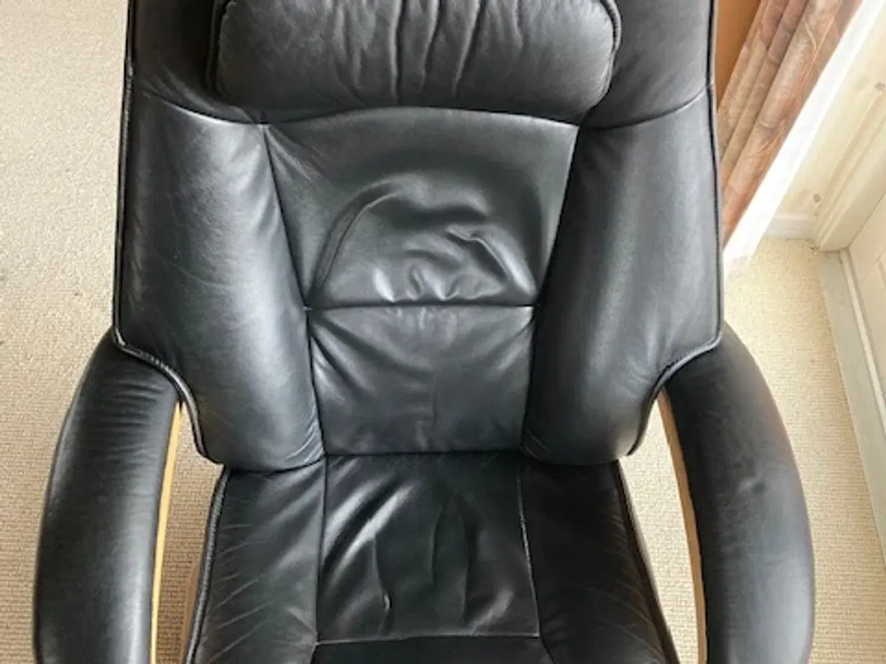 Billede 2 - Læder- Lænestol