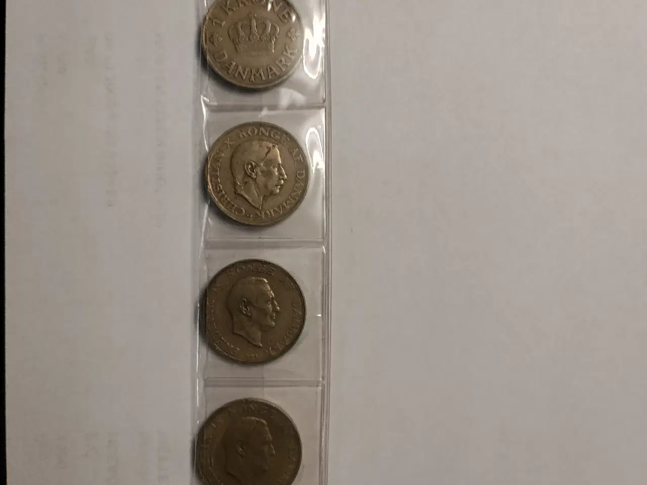 Billede 4 - 6 stk. "gule" 1 kroner