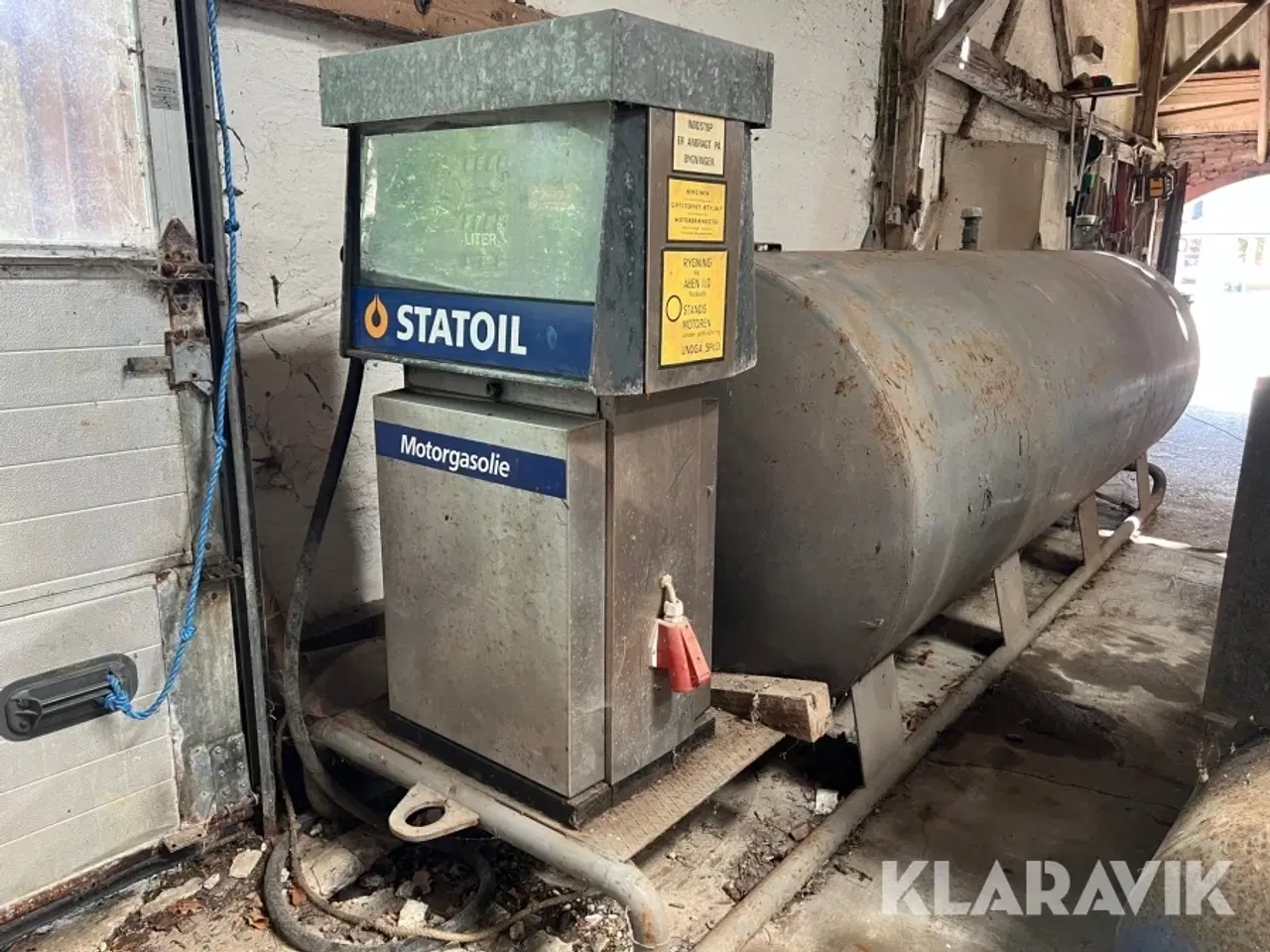 Billede 1 - Dieseltank med pumpe Statoil