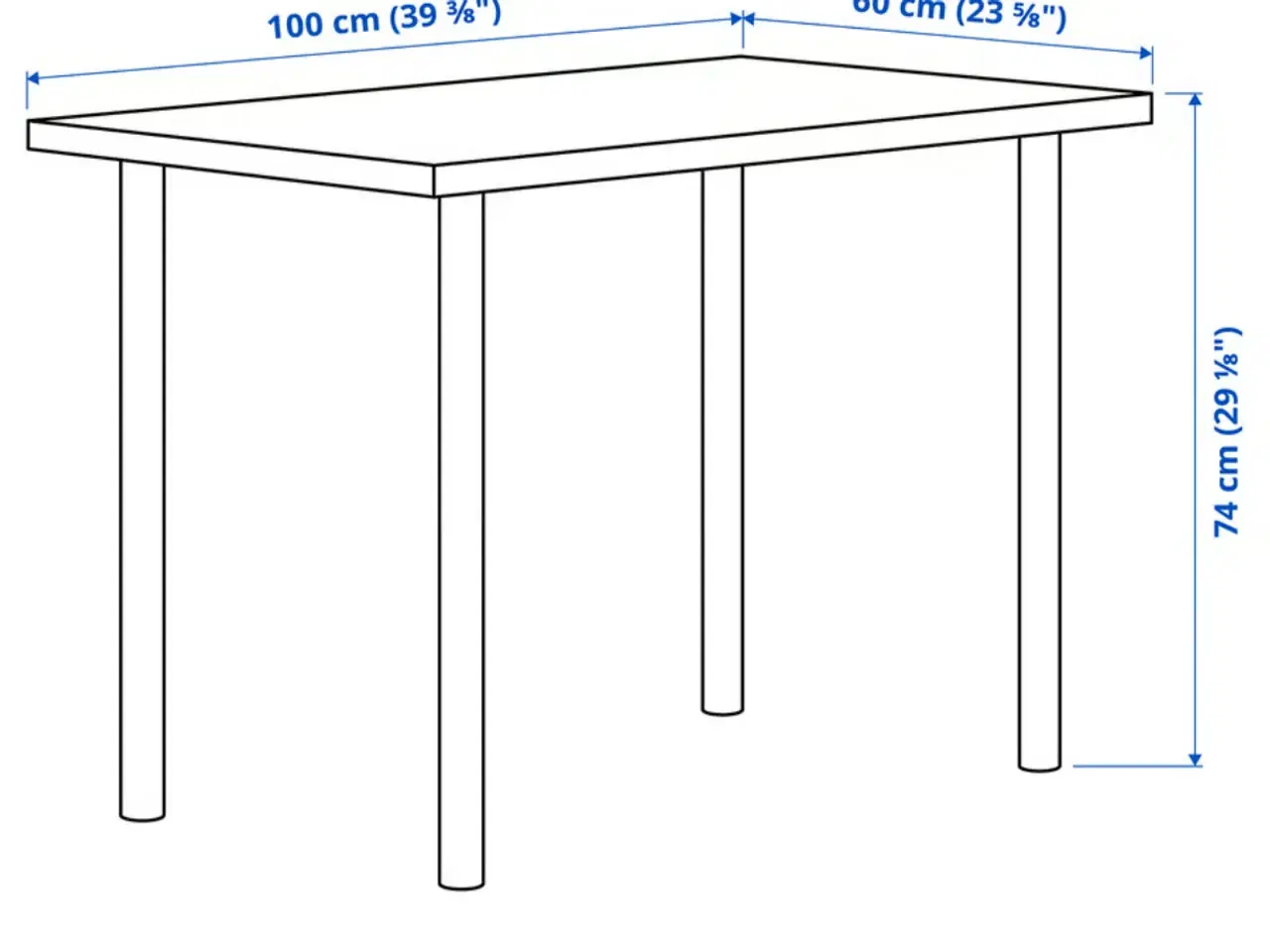 Billede 2 - FLYTTE SALG - IKEA skrivebord LINNMON 