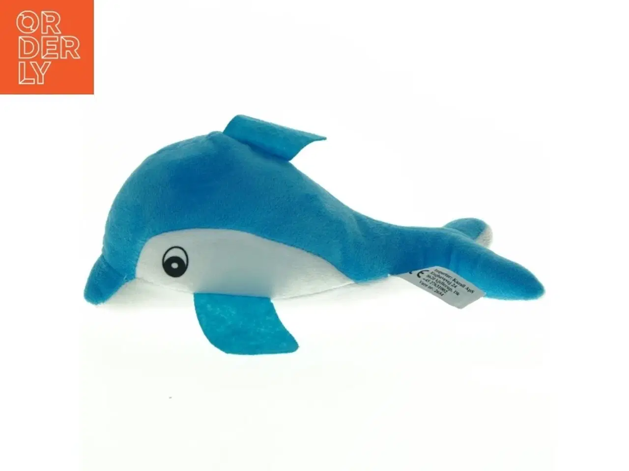 Billede 1 - Blå plysdelfin (str. 24 x 10 cm)