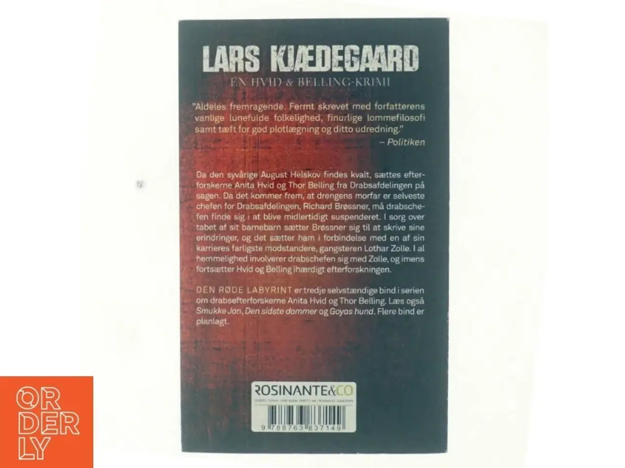Billede 3 - Den røde labyrint af Lars Kjædegaard (Bog)