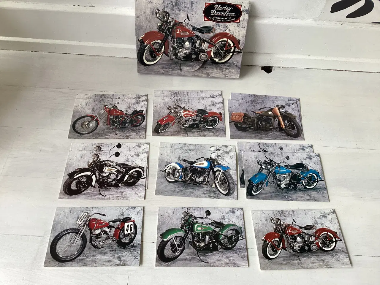 Billede 1 - Kort- postkort af Harley Davidson motorcykler 
