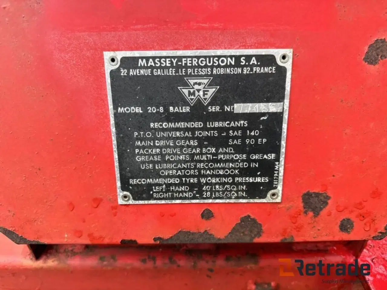 Billede 3 - MF 20-8 baler presser 