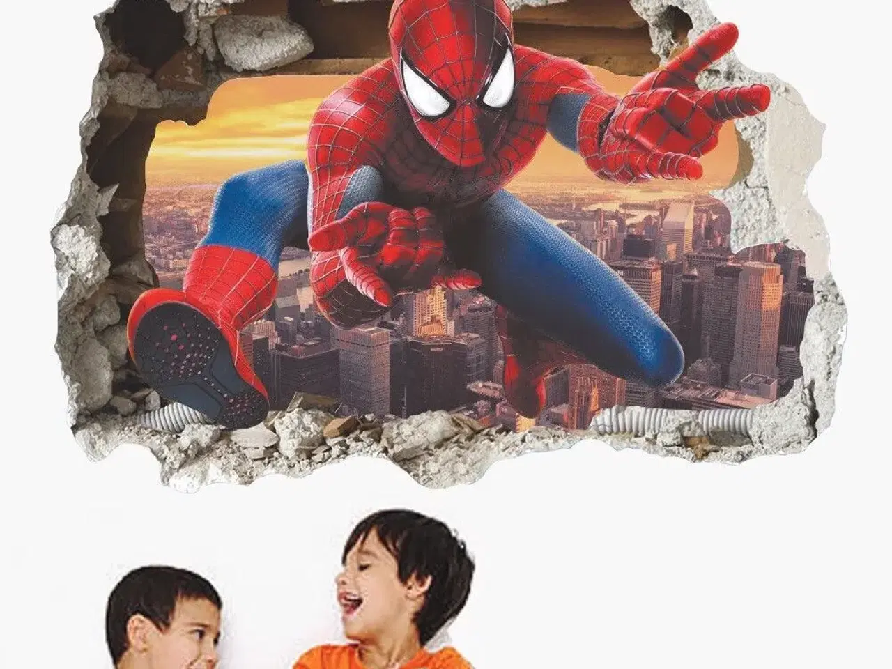 Billede 3 - Spiderman wallstickers wallsticker med Spiderman