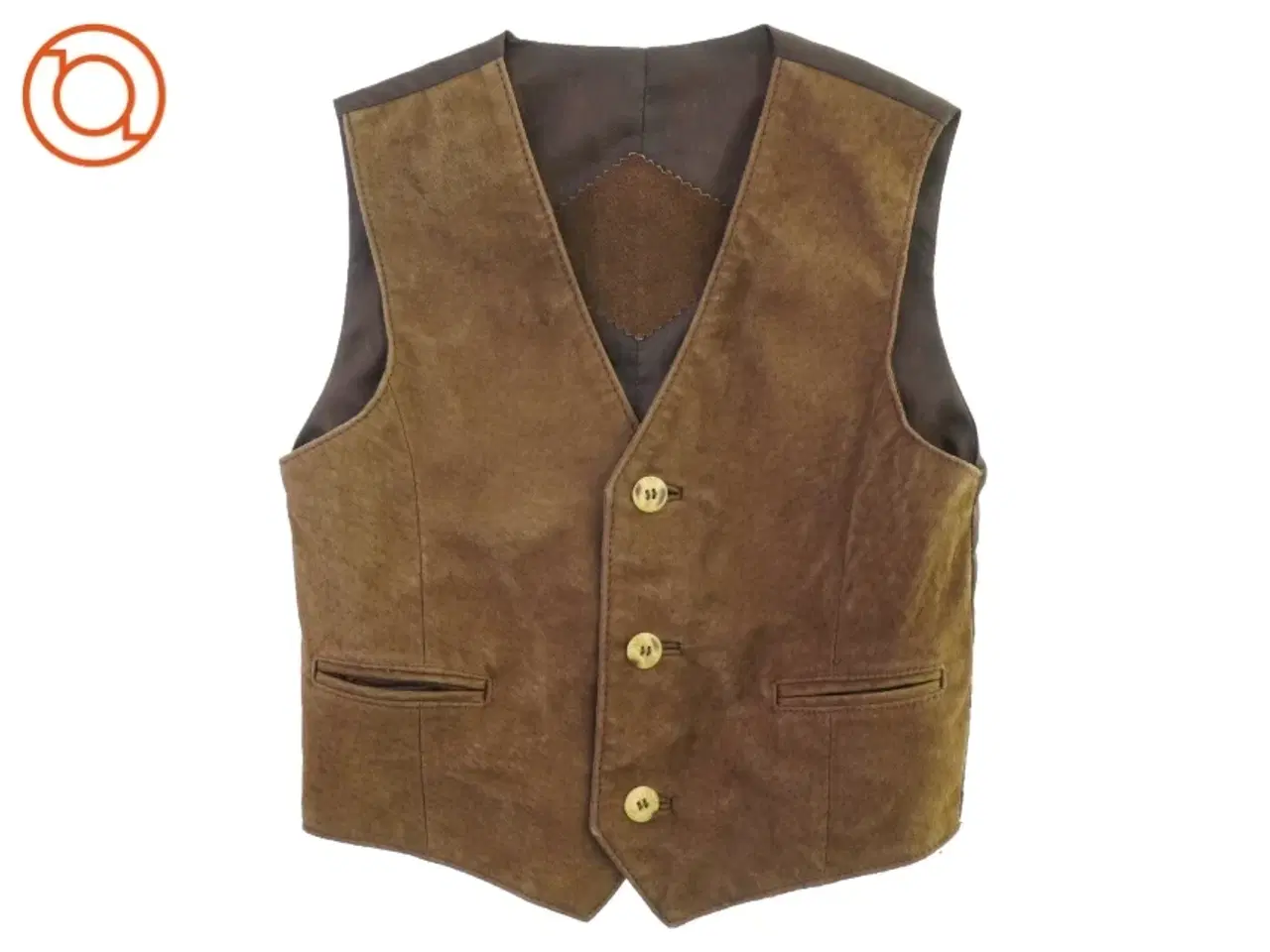 Billede 1 - Børne ruskindsvest, str. ca. 98 (36 x 30 cm)