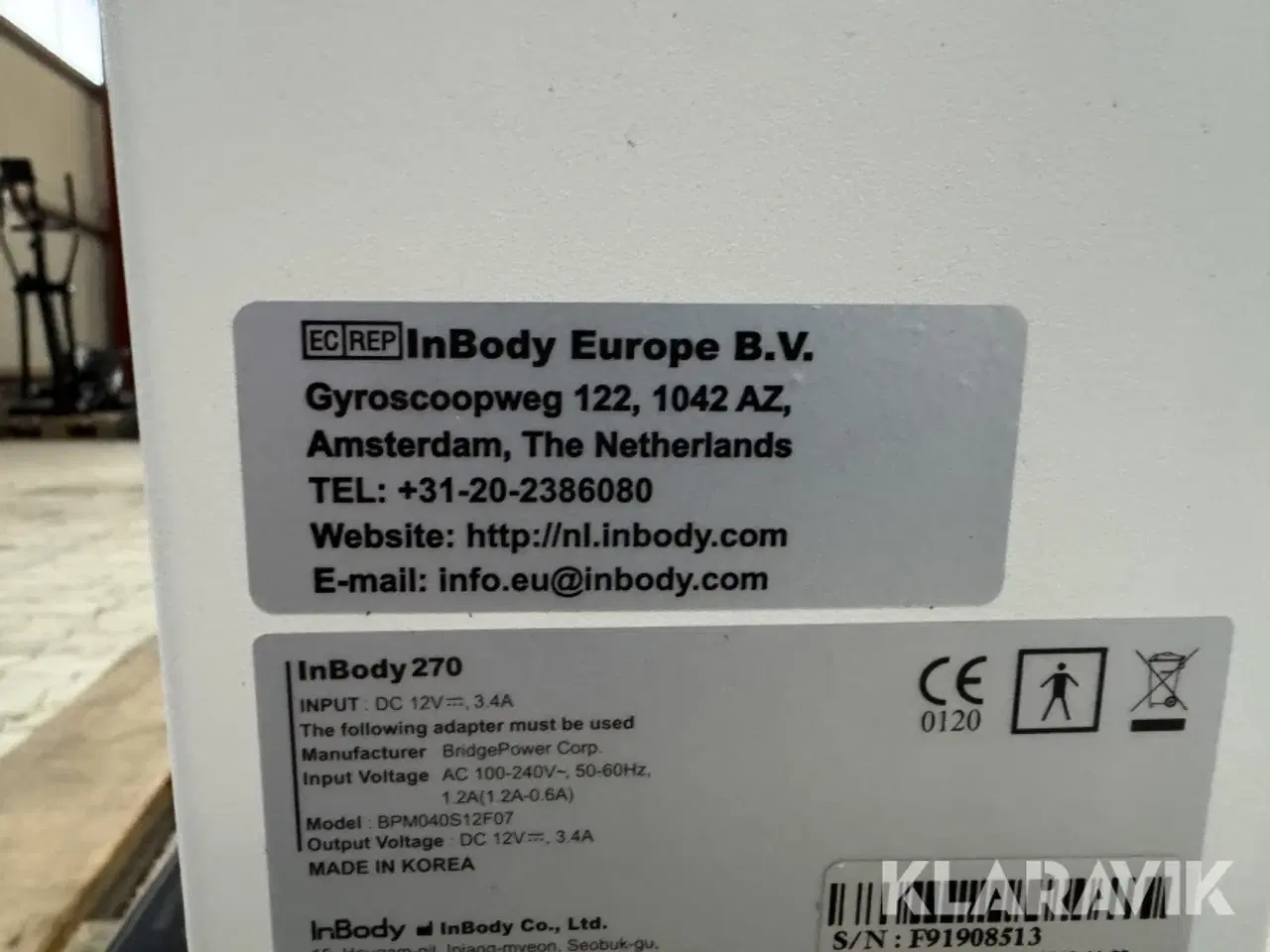 Billede 5 - Kropsscanner Inbody 270