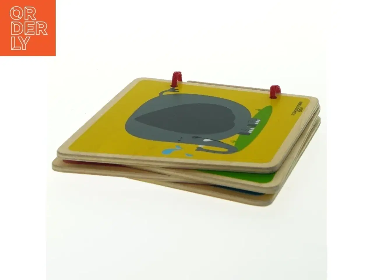 Billede 3 - bog i træ fra Hape (str. 14x12 cm)