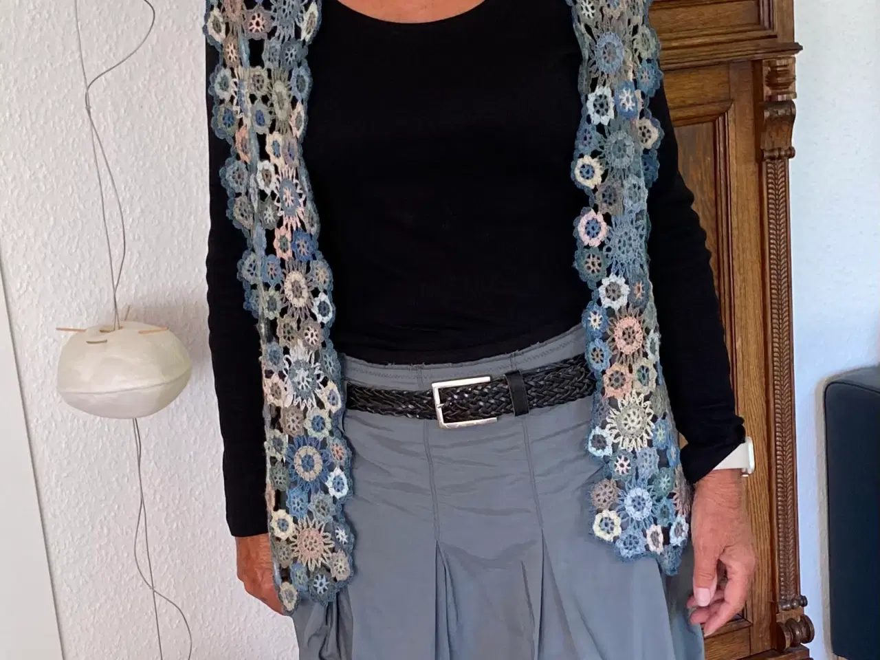 Billede 12 - Strikket Sophie scarf i plantefarvet garn 