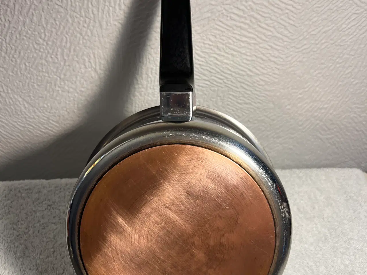 Billede 6 - Retro Kasserolle med blå blomster.