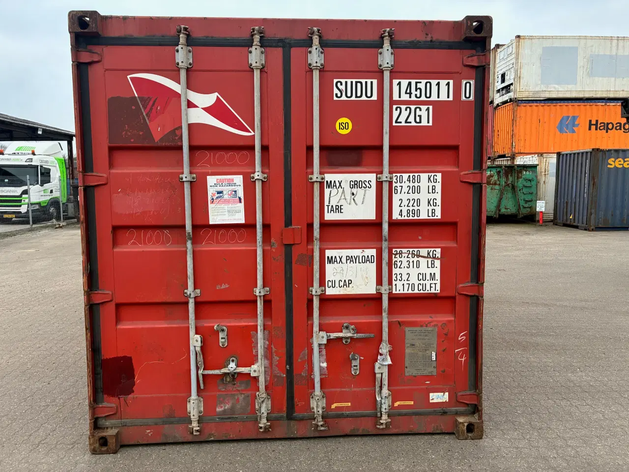 Billede 1 - Brugt 20 fods Isoleret Container-ID: SUDU 145011-0