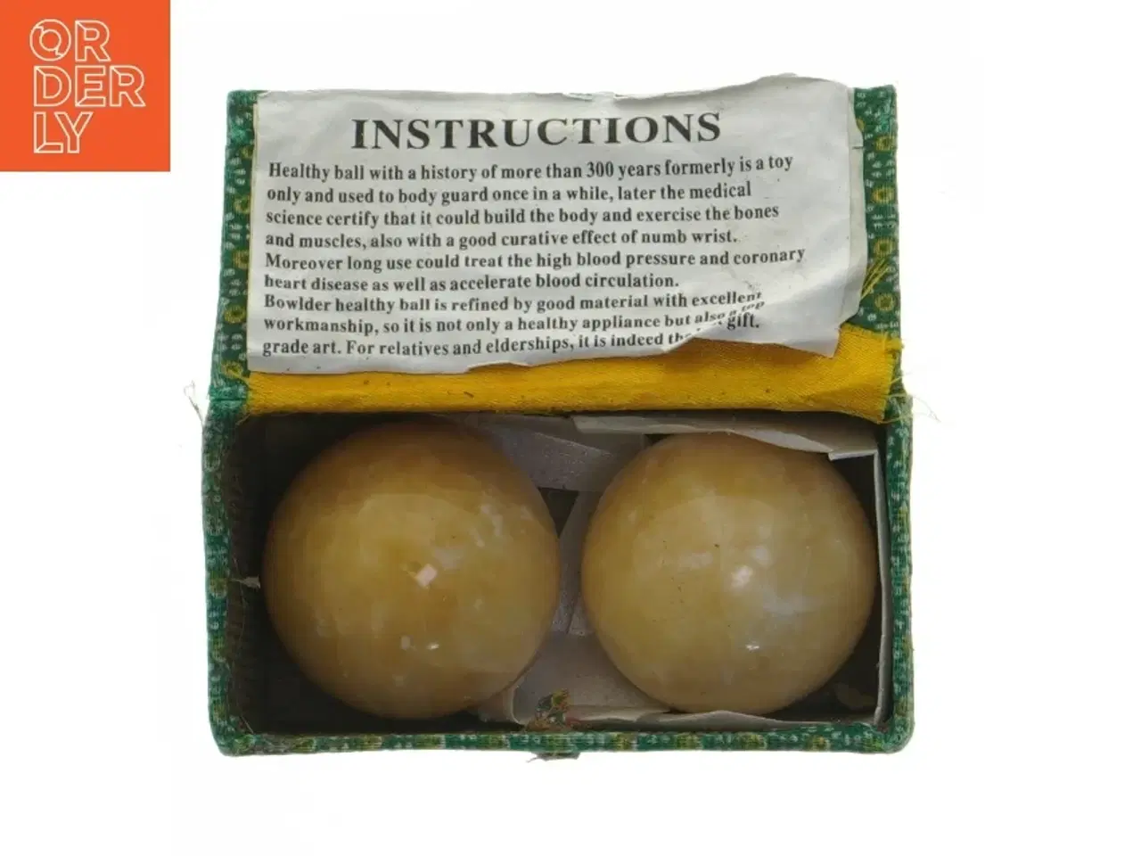 Billede 1 - 2 store Bowlder / Boulder Healthy Ball månesten (str. Ø 5,5 cm)