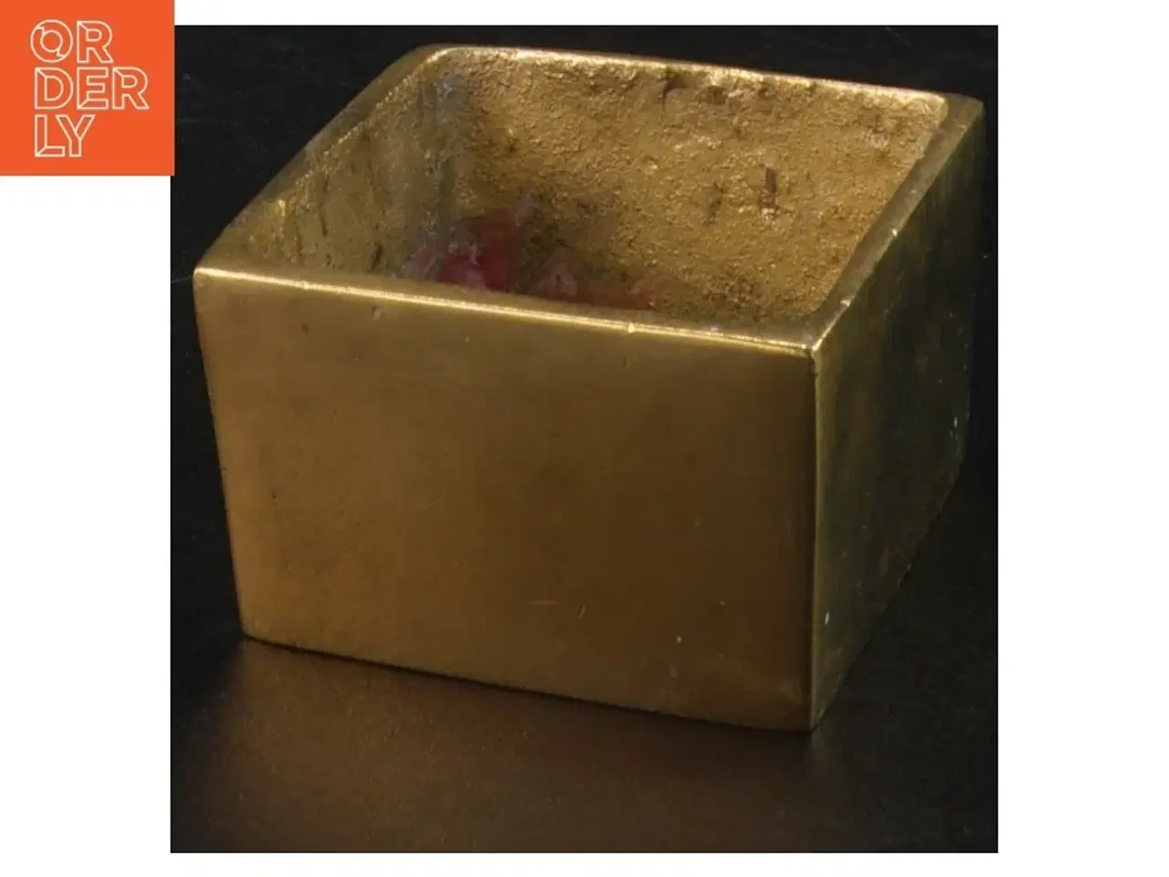 Billede 1 - Messing skål  (str. 5,5 x 5,5 cm)