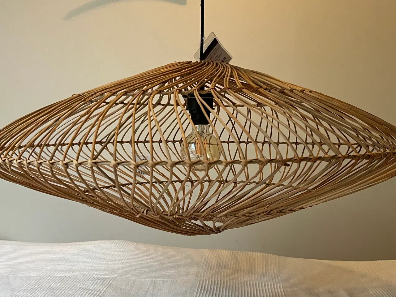 Billede 1 - Loft Lampe i natur Rattan