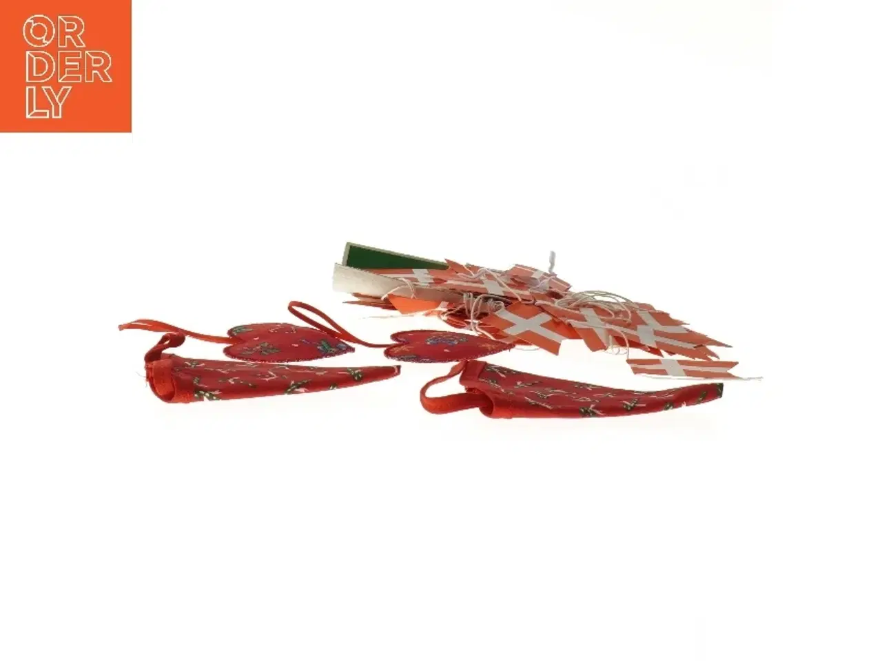 Billede 2 - Julepynt og flag guirlande (str. 7,5 cm)