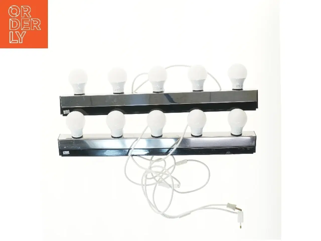 Billede 1 - Lysskinner med pærer (str. 2 stk 60 cm)