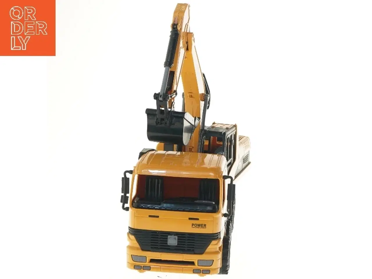 Billede 4 - Legetøj lastbil med gravemaskine (str. 35x33 cm)