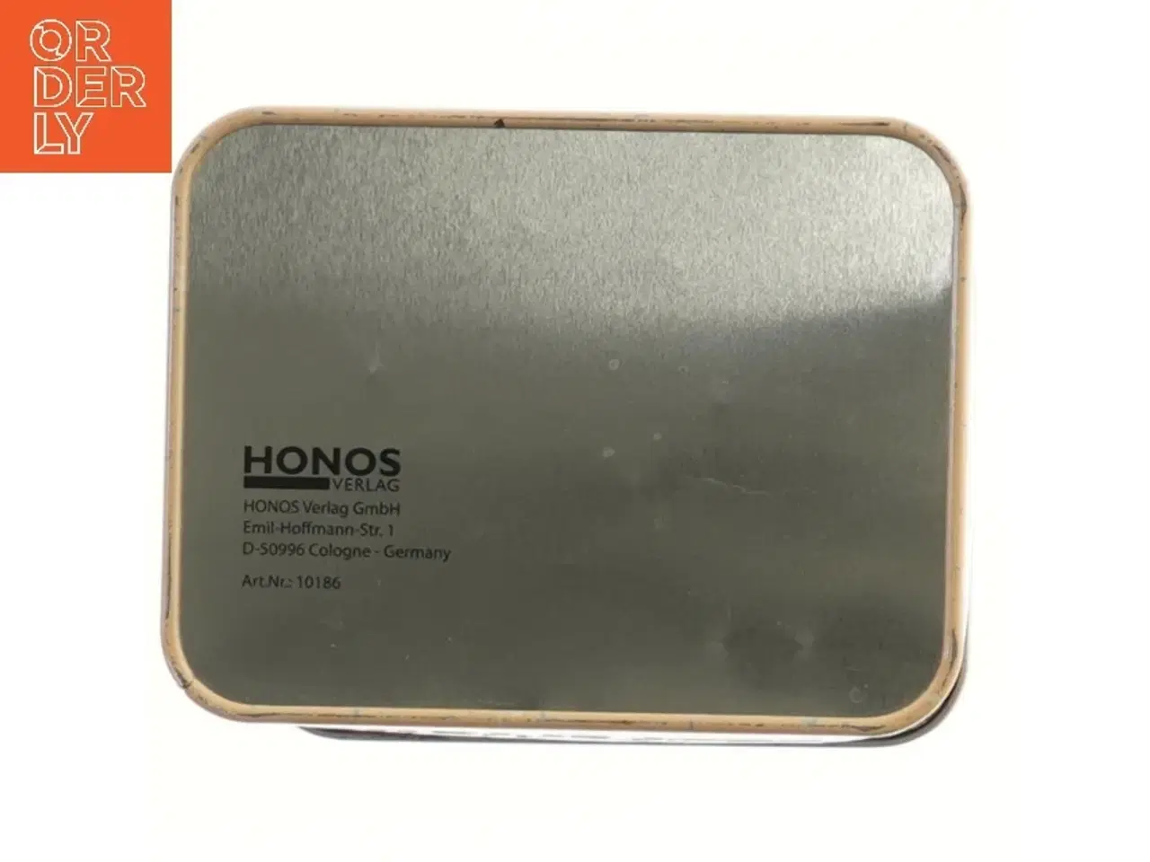 Billede 2 - Metal dåse med donut-design (str. 20x13 cm)