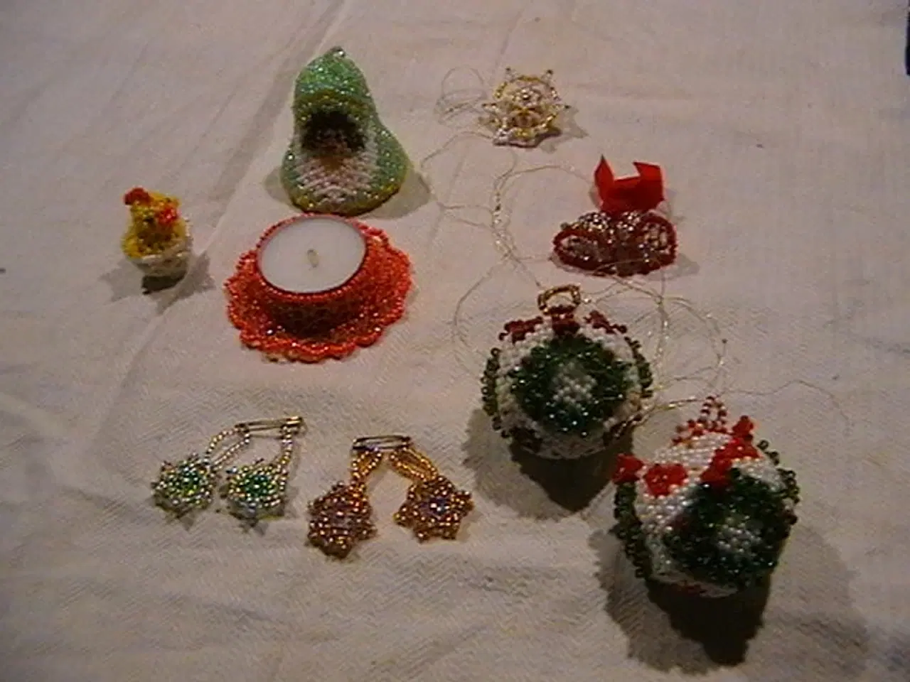 Billede 5 - 4 fine ting i perler. Håndlavet.