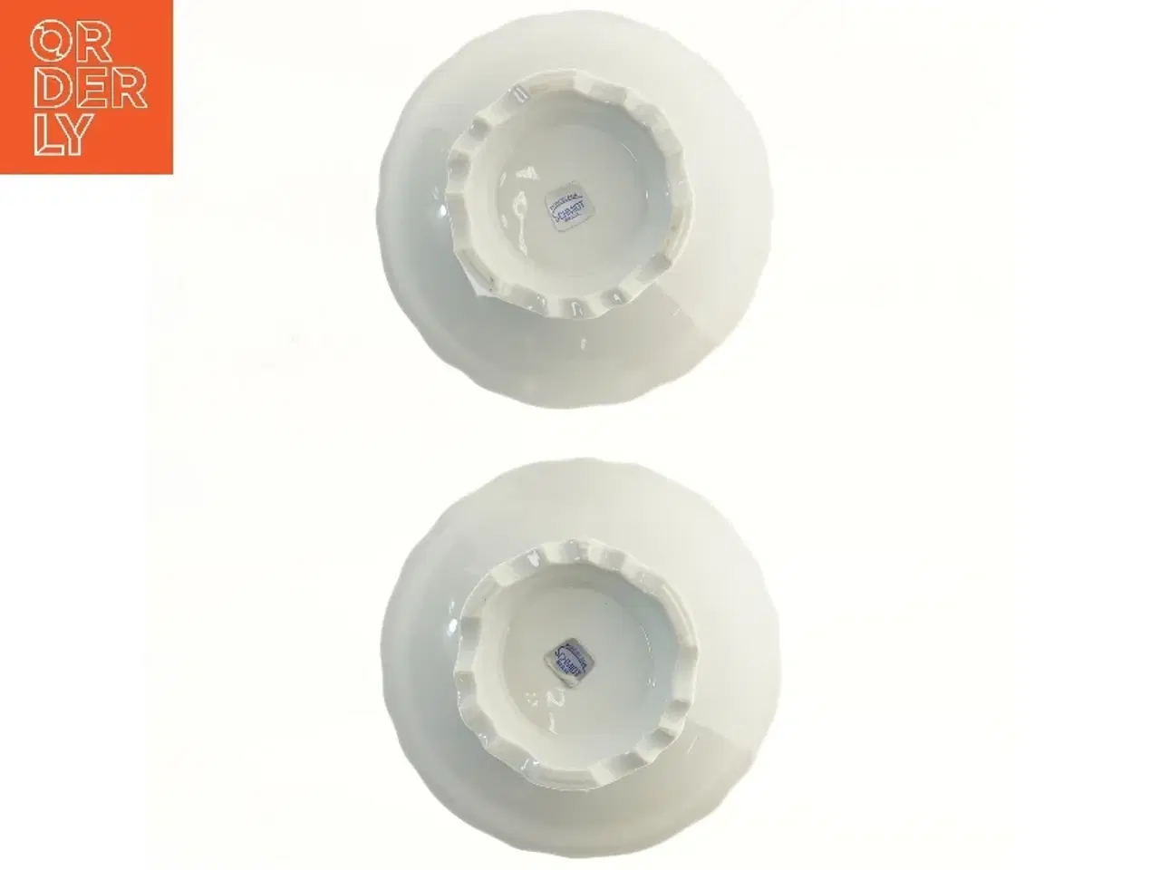 Billede 3 - Porcelænsfade på fod fra Scmidt (str. Ø 19 cm)