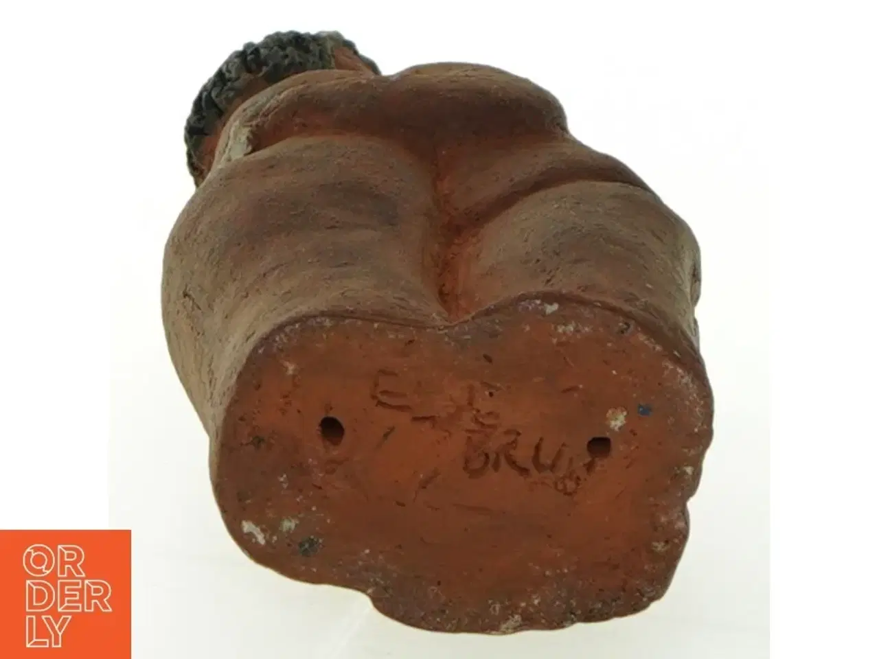 Billede 3 - Lerfigur kvinde (str. 17x8 cm)