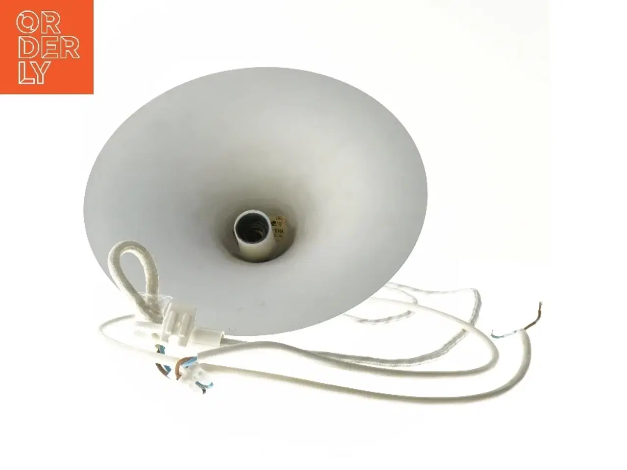 Billede 1 - pendellampe, hvid fra IKEA (str. Ø 25 cm)