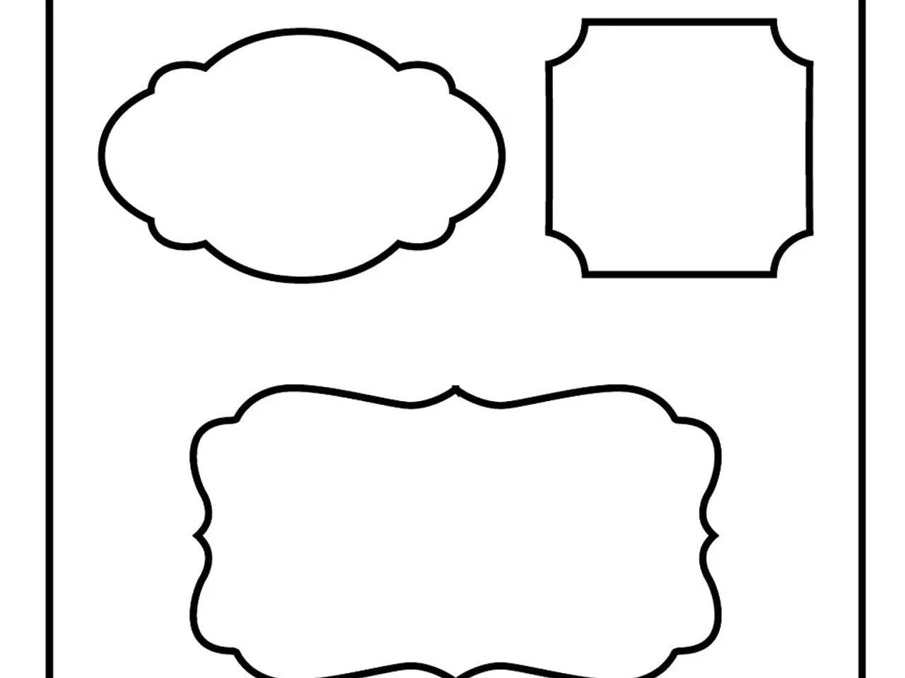 Billede 1 - Alsidig Skæreskabelon 14x15,25 cm til Kreative Projekter