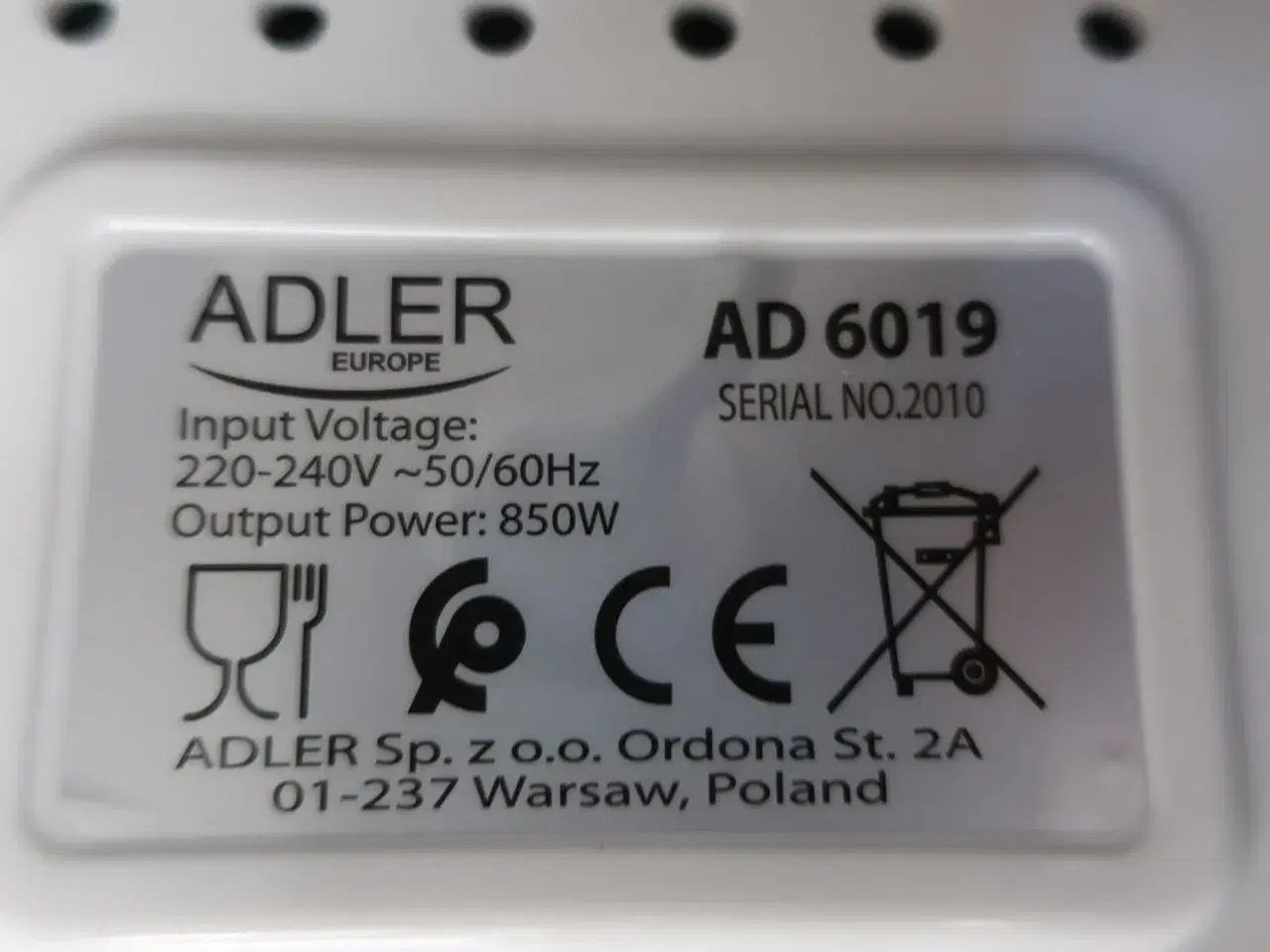 Billede 4 - Bagemaskine ADLER AD 6019