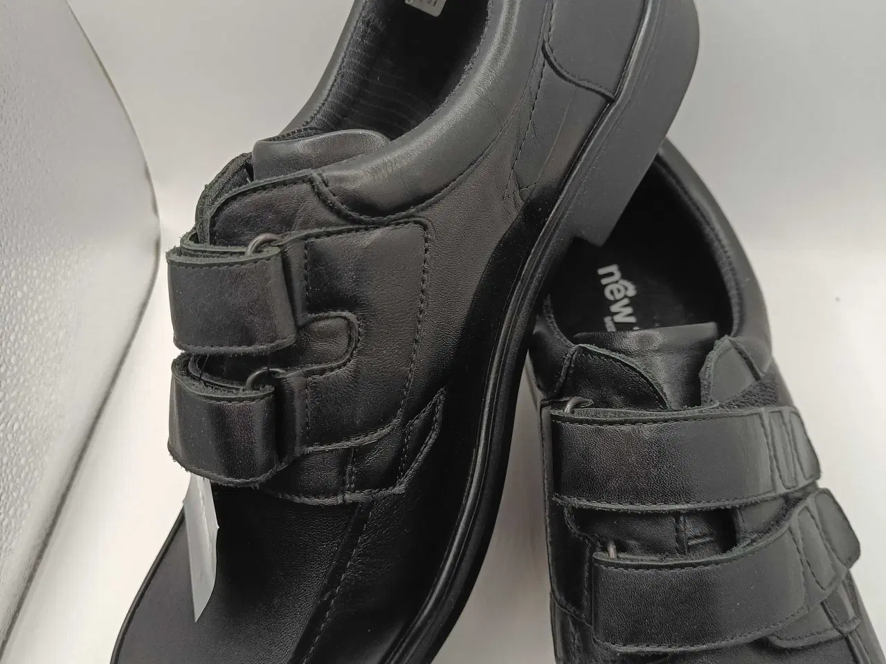 Billede 5 - New Feet sort læder sko 48str