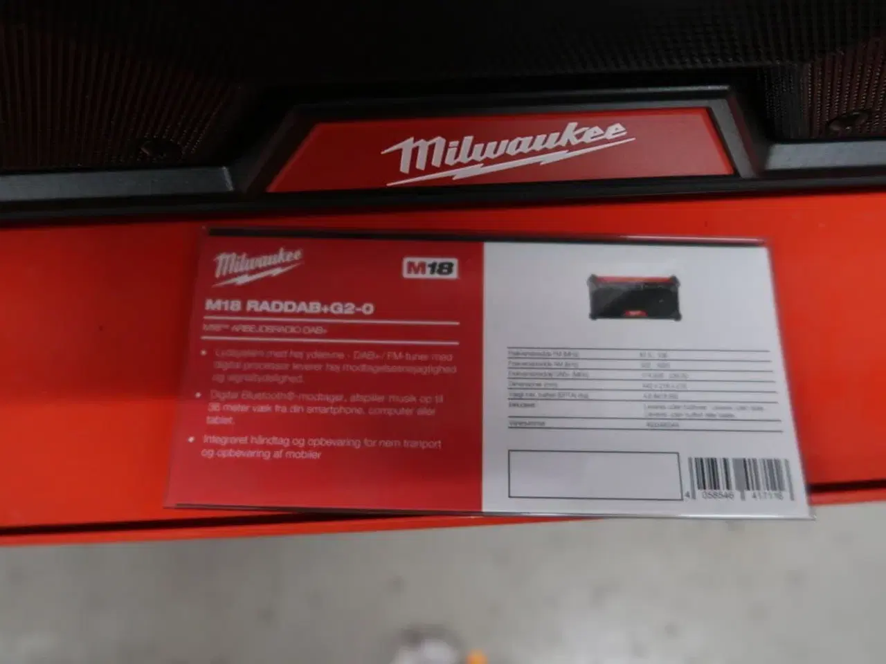 Billede 3 - Arbejdsradio MILWAUKEE M18 RADDAB+G2-0