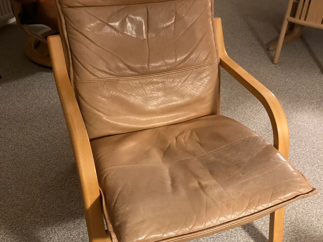 Billede 4 - 2 Stoubylænestole læder