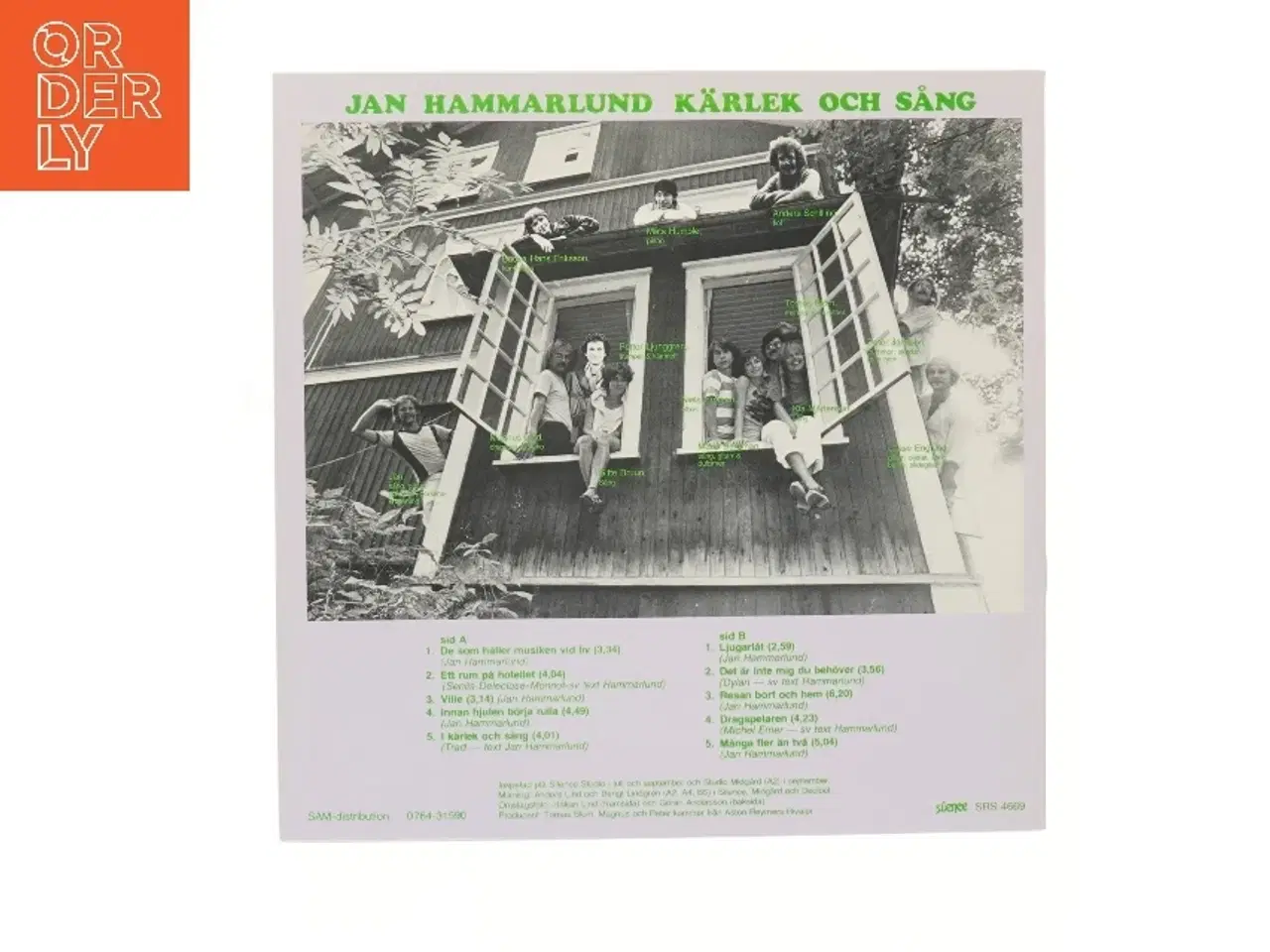 Billede 2 - Jan Hammarlund LP 'Kärlek och Sång'