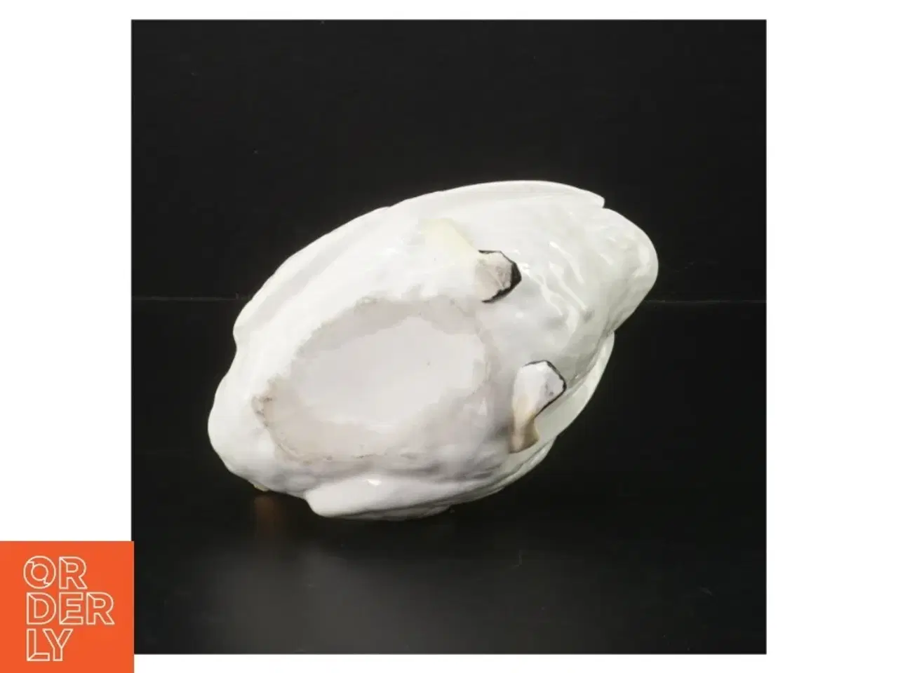 Billede 2 - Porcelæn svane figurine (str. H 12 cm, b 16 cm)