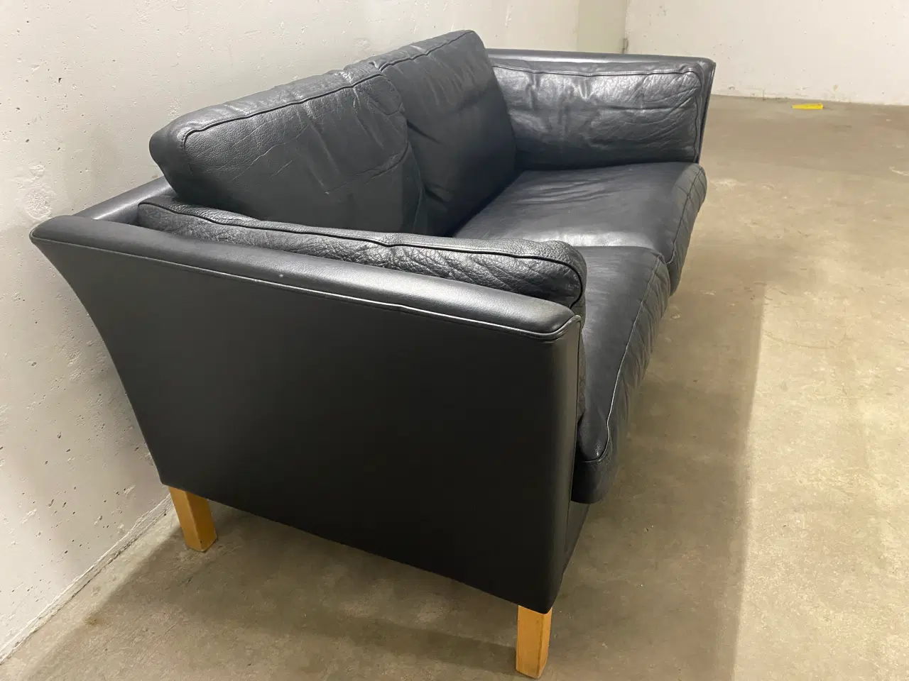 Billede 2 - Sofa, læder, Mogens Hansen  Pæn 2 personers sofa M