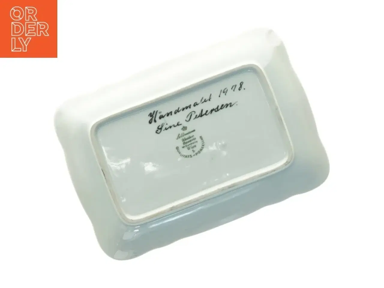 Billede 2 - Håndmalet porcelæn fad fra West Germany(str. 18 x 13 cm)