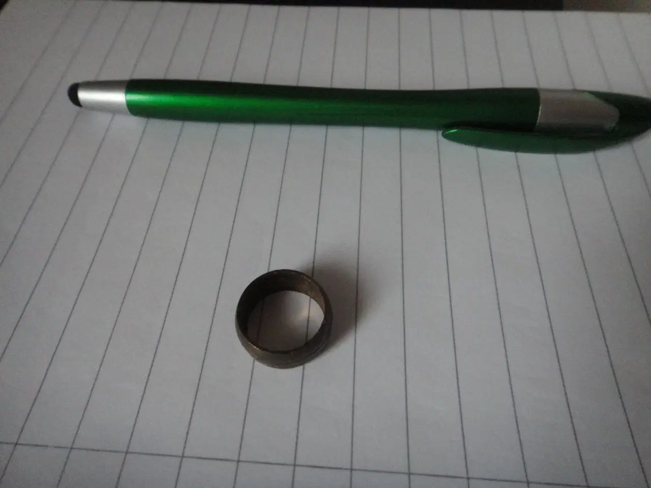 Billede 1 - Lille messing ring -til samling af spejdertørklæde
