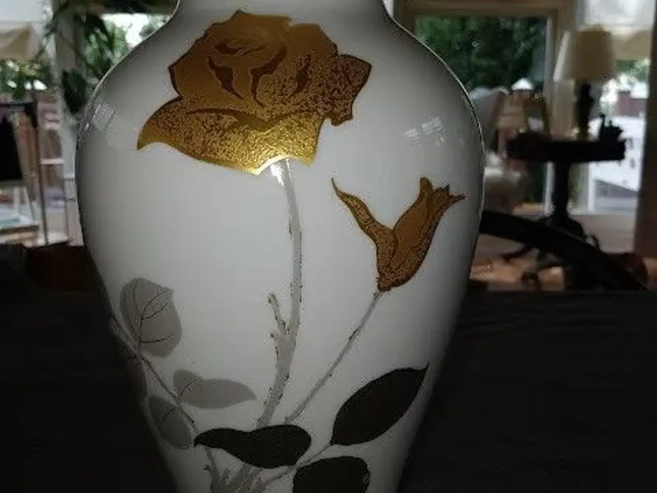 Billede 3 - Smuk Japansk Okura Jubilæums Guld Vase