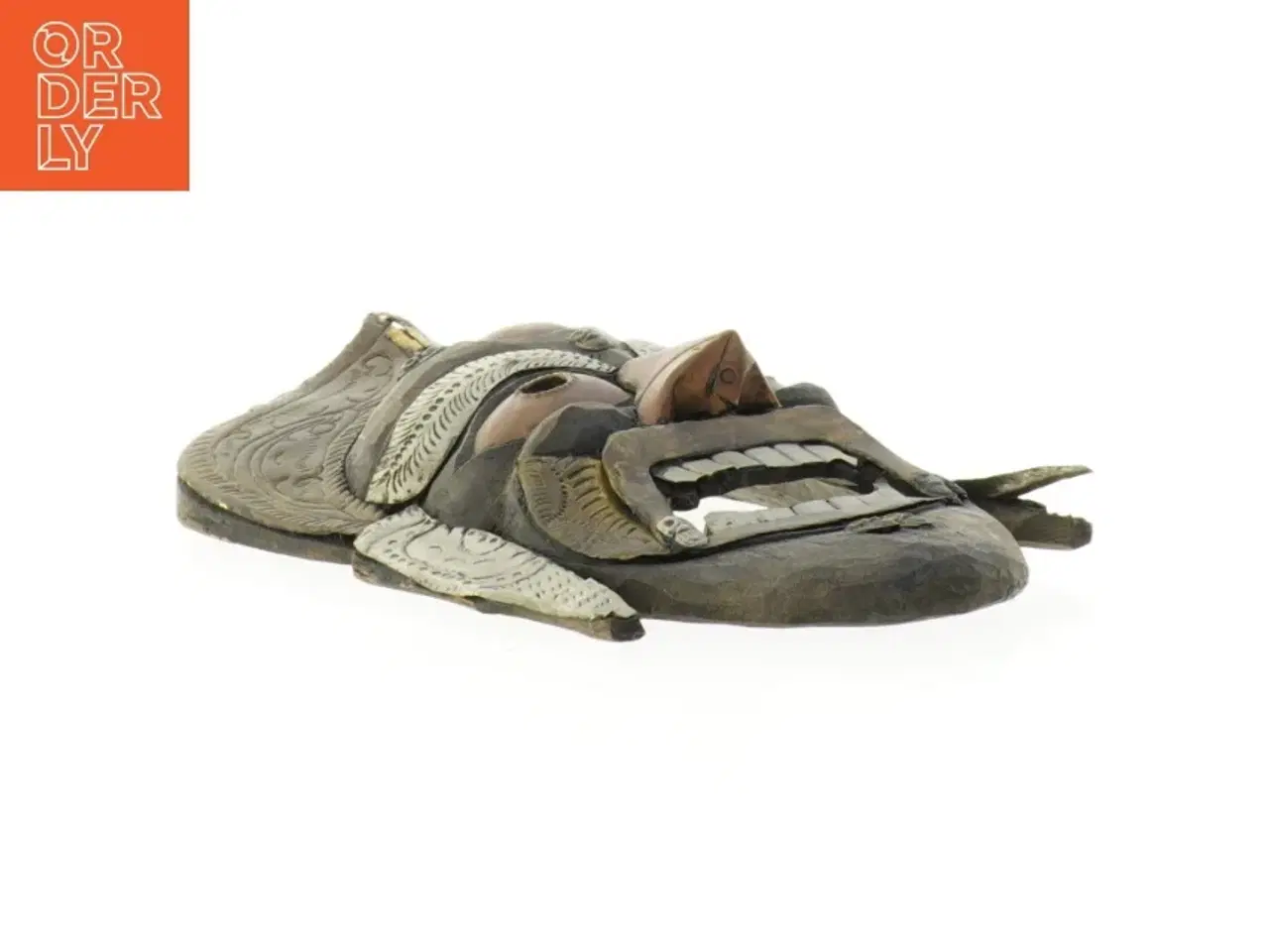 Billede 2 - Traditionel træmaske (str. 26 x 17 x 6,5 cm)