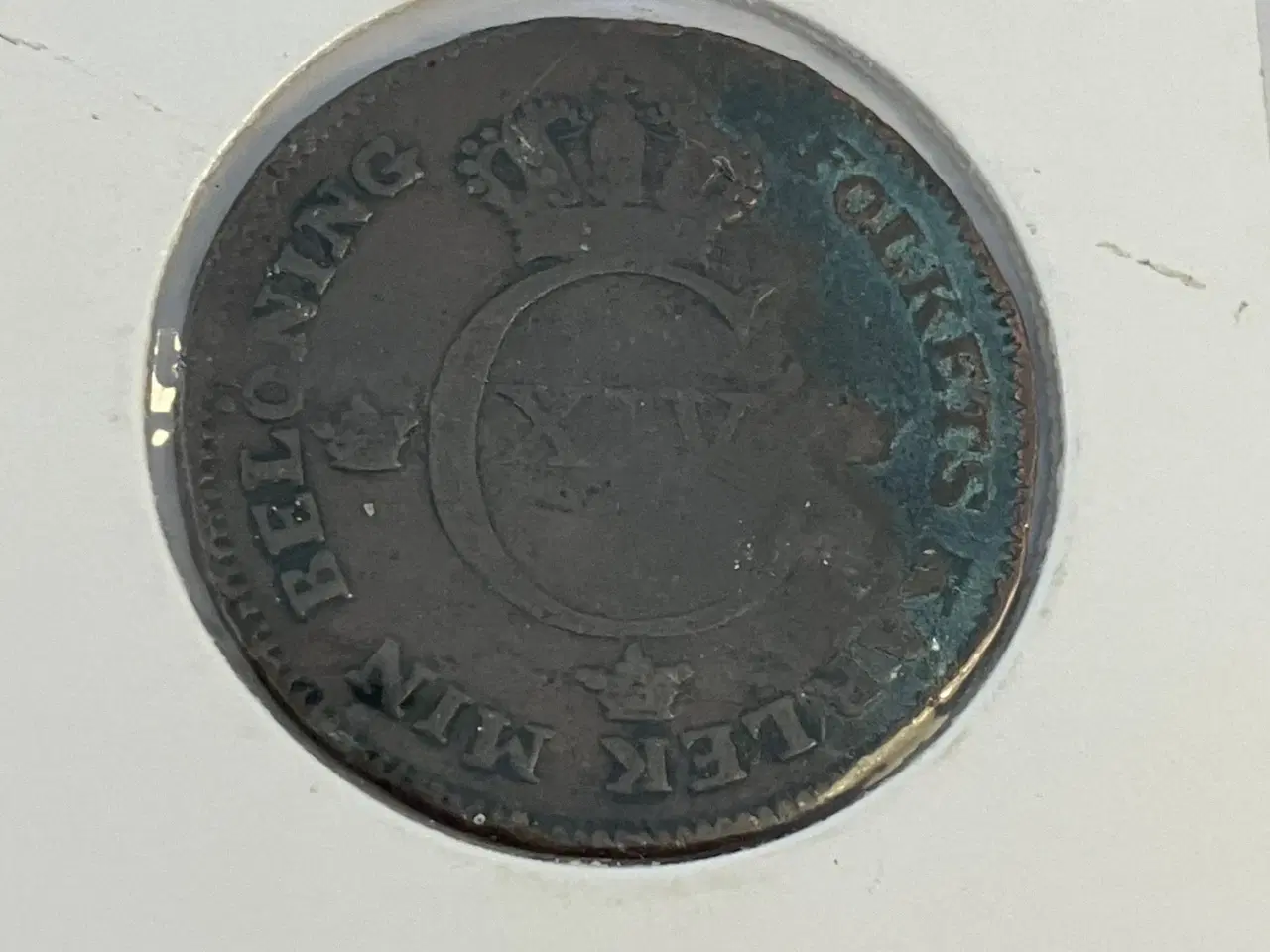 Billede 2 - 1/2 skilling 1820 Sweden - Bad condition